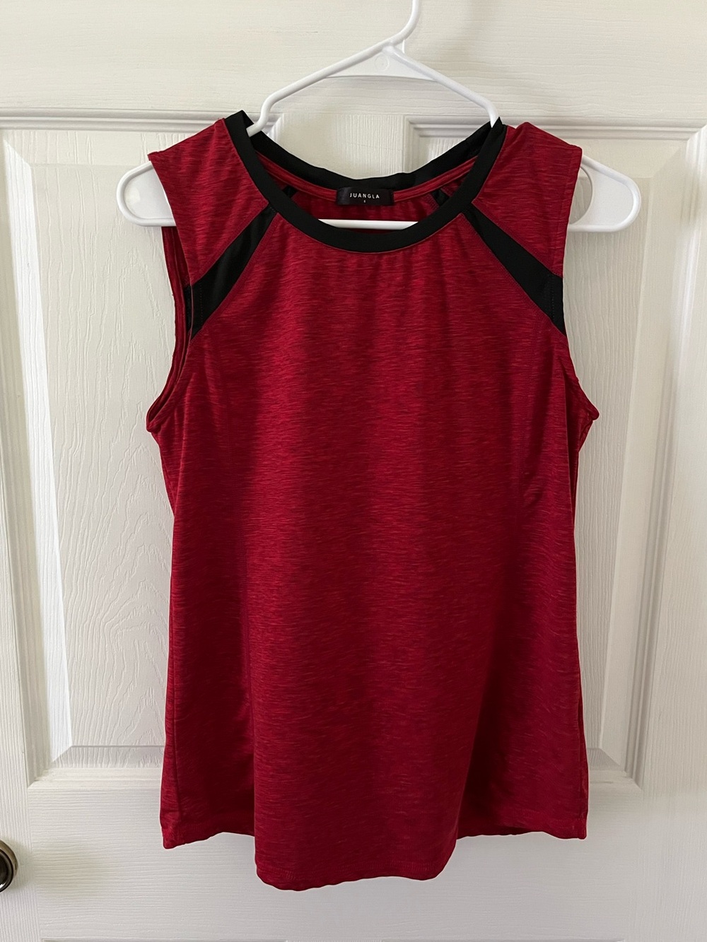 Juangla Red Athletic Tank with Black Trim